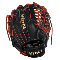 11.5 inch Baseball Glove-JC3333-22 with Black Mesh Back, Red Lace and Red Welting - Right Handed Thr